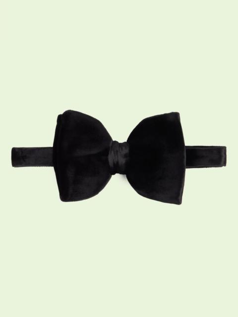 GUCCI Viscose and silk blend bow tie