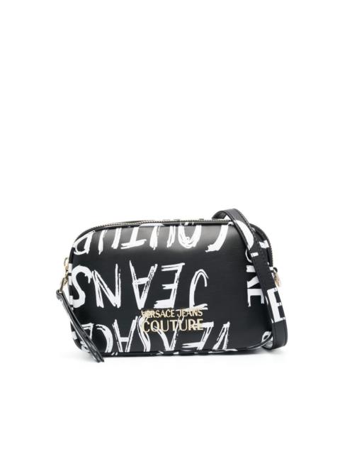 VERSACE JEANS COUTURE logo print crossbody bag