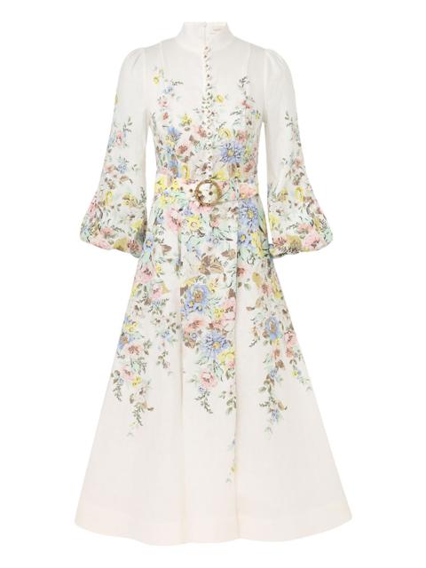 Zimmermann MATCHMAKER BUTTONED MIDI DRESS
