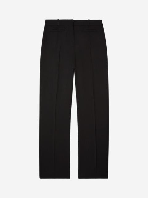 The Kooples WIDE-LEG PANTS WITH BLACK WOOL STRIPE