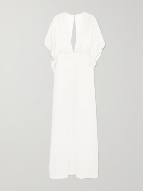 Temperley London Cape-effect Silk-satin Gown