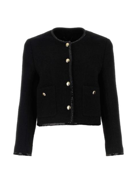 Miu Miu Black Tweed Blazer