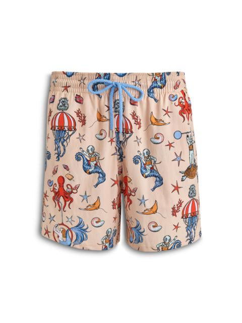 Men Stretch Short Swim Shorts Aqua Circus - Vilebrequin for St. Regis