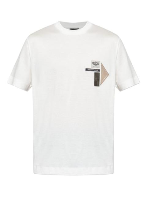 EMPORIO ARMANI logo-patch T-shirt