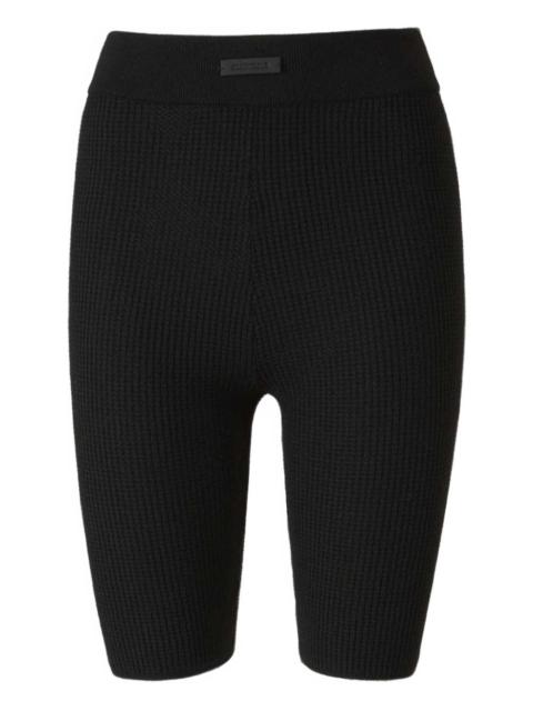 ESSENTIALS waffle-knit biker shorts