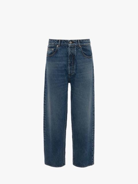 JW Anderson CROPPED STRAIGHT LEG DENIM JEANS