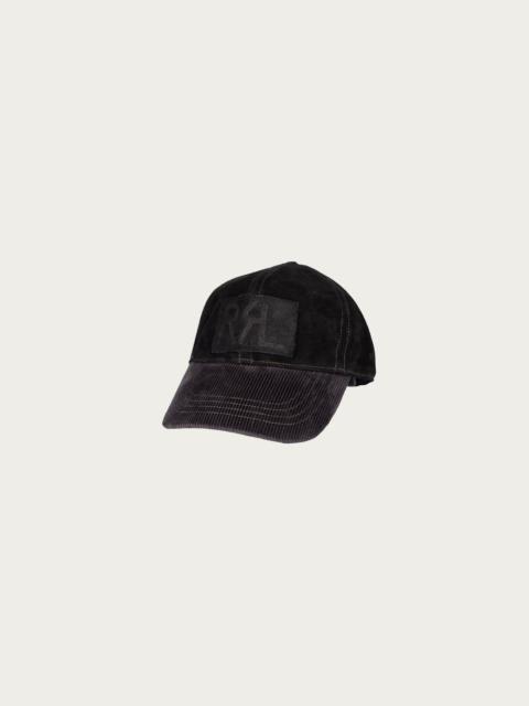 RRL by Ralph Lauren Roughout Suede Cap - Black