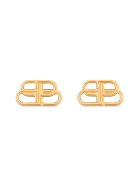Women's Bb Small Stud Earrings in Gold