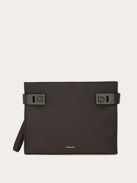 FERRAGAMO Pouch with Hug buckle