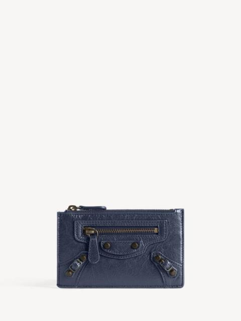 BALENCIAGA Women's Le City Long Coin And Card Holder in Dark Maree