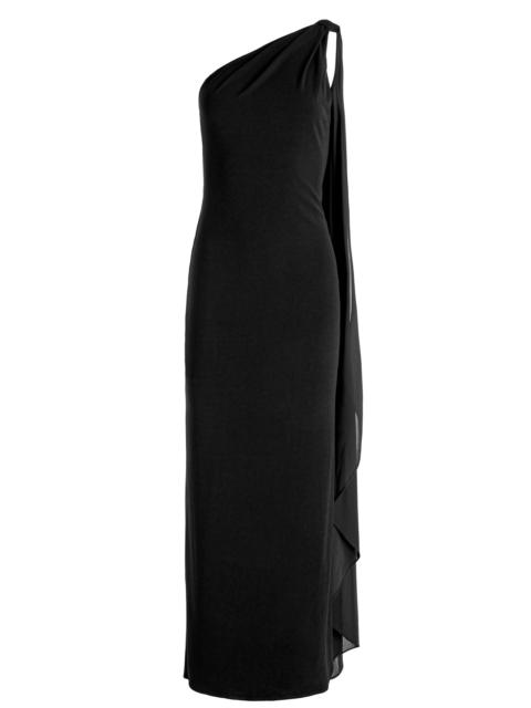 ANJA ONE SHOULDER DRAPED MAXI DRESS