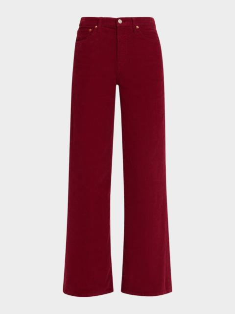 RE/DONE Studded Wide Flare Corduroy Pants