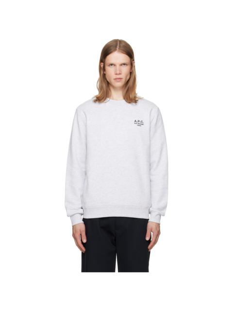 A.P.C. Gray Standard 'Rue Madame' Sweatshirt