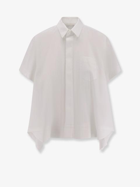 Cotton Blend Poplin Shirt