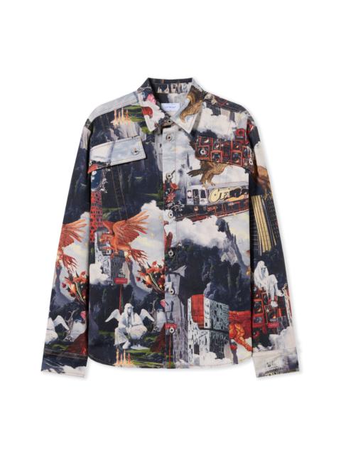 Off-White World Paint Milit Shirt