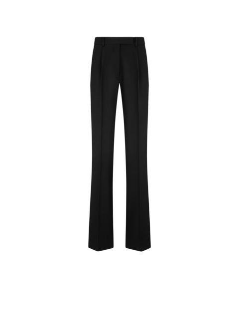 TOM FORD SHARP GRAIN DE POUDRE RELAXED PLEATED STRAIGHT PANTS