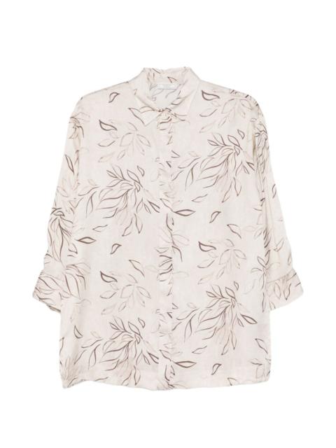 PESERICO floral-pattern shirt