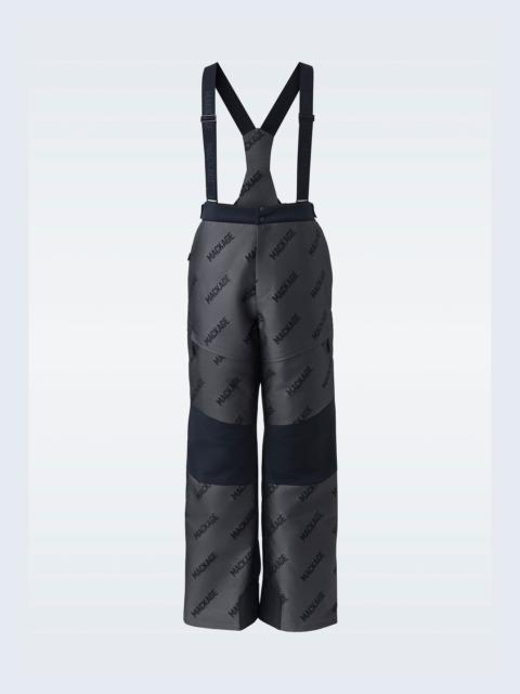 MACKAGE SHANE-JMG Technical ski pants with jacquard logo pattern and suspenders