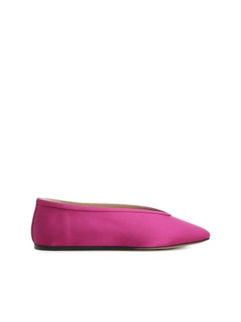 LE MONDE BÉRYL Luna satin ballet flats