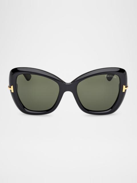 TOM FORD Icon Acetate Butterfly Sunglasses