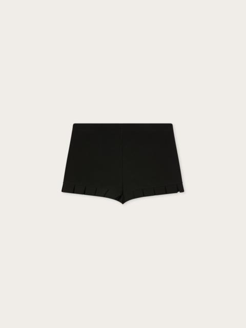 PUCCI BLACK COMPACT JERSEY SHORTS