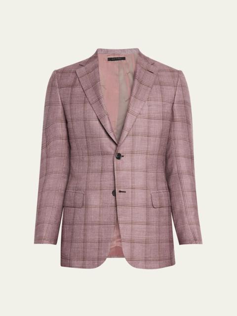 Brioni Men's Tonal Plaid Sport Coat