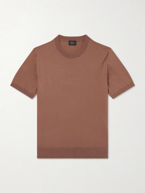 Brioni Knitted Cotton T-Shirt