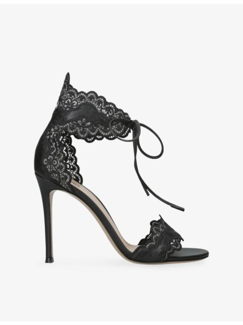 Gianvito Rossi Evie 105 Leather Heeled Sandals