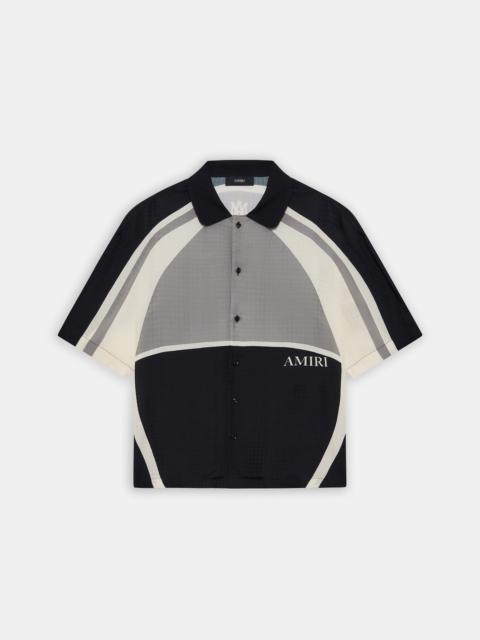 AMIRI MA QUAD PANEL OVERSIZED CAMP SHIRT