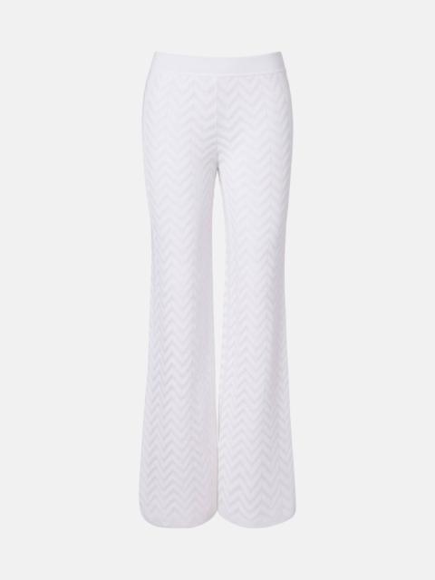 Missoni Chevron cotton-blend wide-leg pants