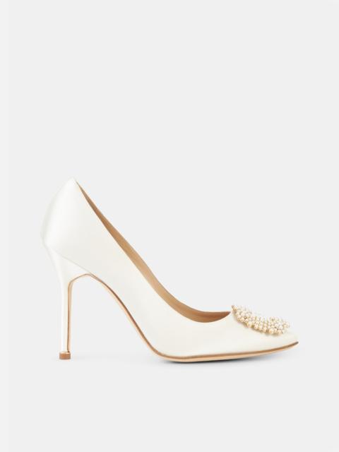 Hangisi 105 Satin Cream Pumps