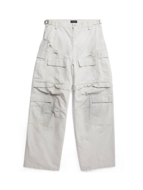 BALENCIAGA Flared Cargo Pants in Beige