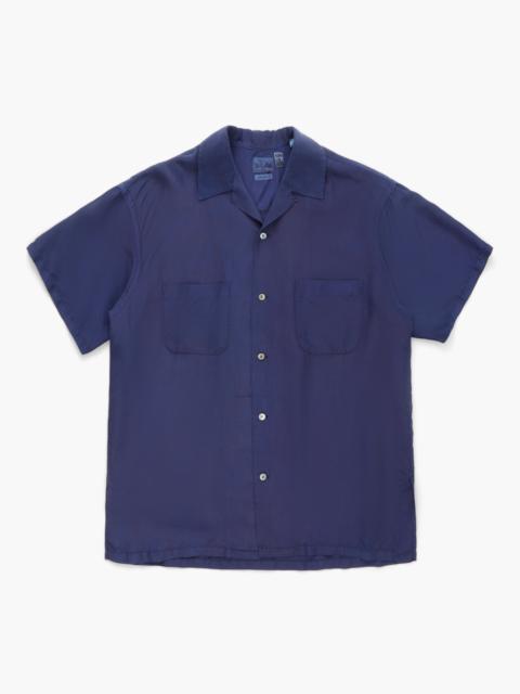 Blue Blue Japan Silk Habutae Short Sleeve Shirt