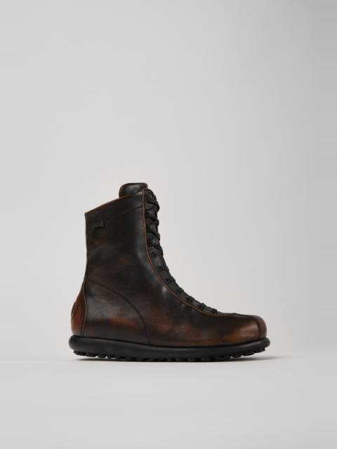 CAMPER Pelotas Bi-color Leather Boots for Women
