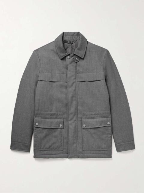 Canali Padded Twill Field Jacket