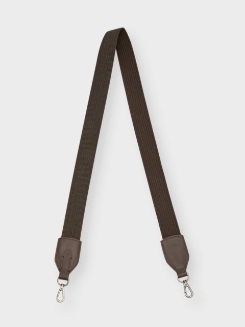 Webbing and leather shoulder strap
