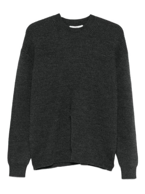 ribbed-knit jumper
