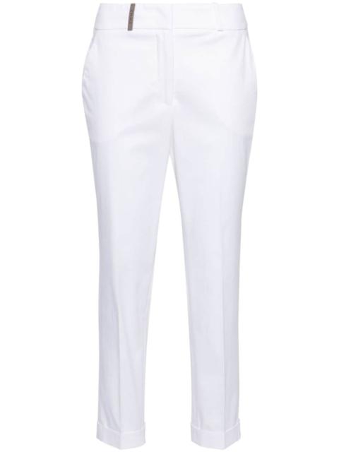 PESERICO high-waist cropped trousers