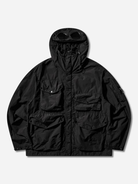 C.P. Company Men's Flatt Nylon Goggle Jacket Black