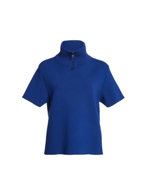 courrèges Milano Zipped Knit Top