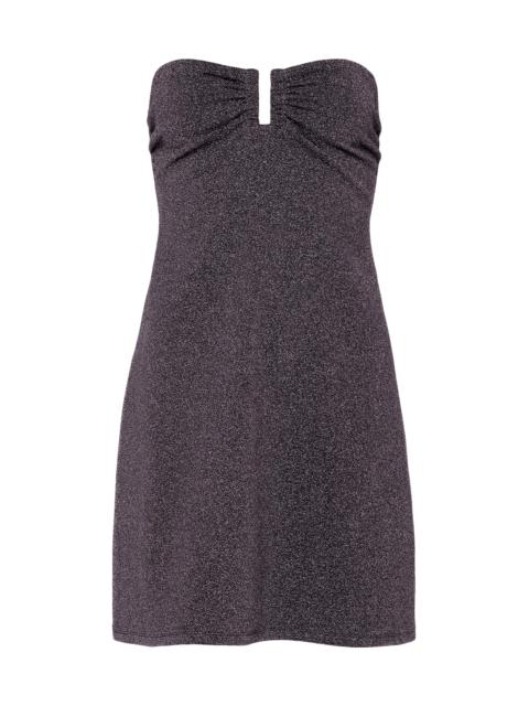 ERES Women's Bronzage Shimmer Strapless Minidress - Noir Lurex