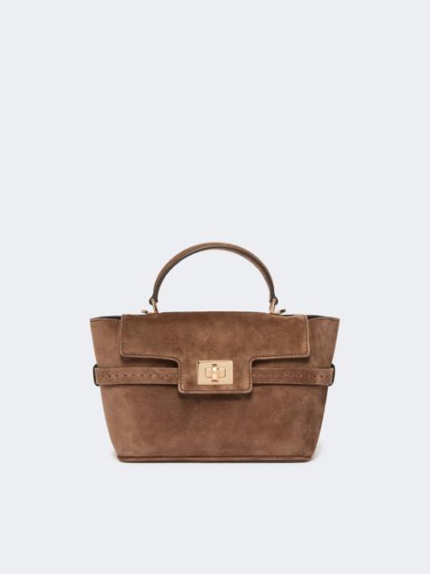 Max Mara MARGSOFTHXSU Extra-small suede handbag - BROWN