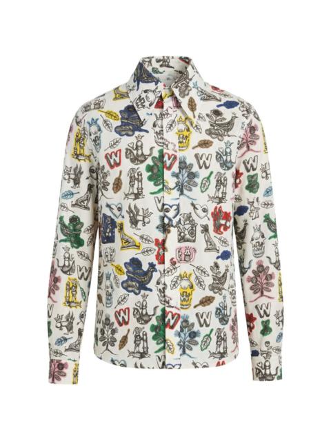 Walter Van Beirendonck W-Shirt graphic-print shirt