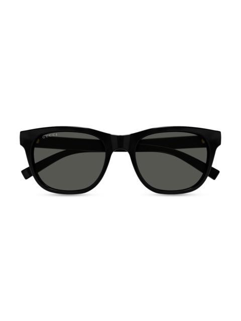 GUCCI Men's Lines 54MM Square Sunglasses - Black