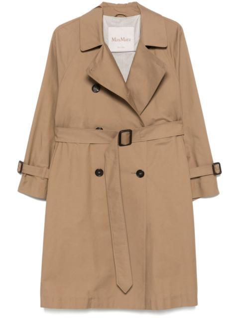 Max Mara gabardine-weave trench coat