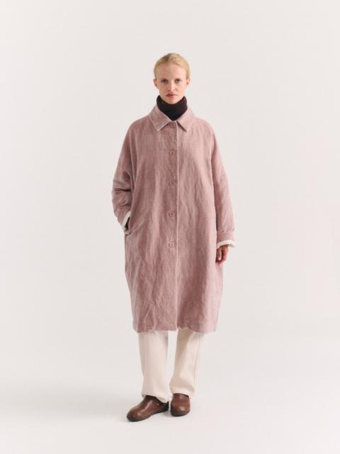 CASEY/CASEY BIG BLOBBY COAT - MID VELVET - DUSTY PINK