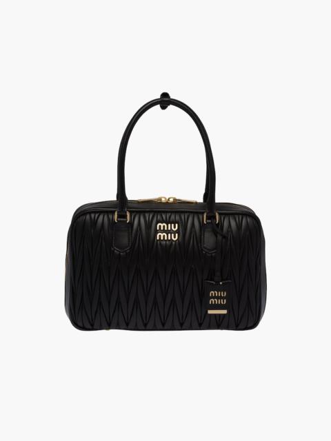 Miu Miu Matelassé nappa leather top-handle bag