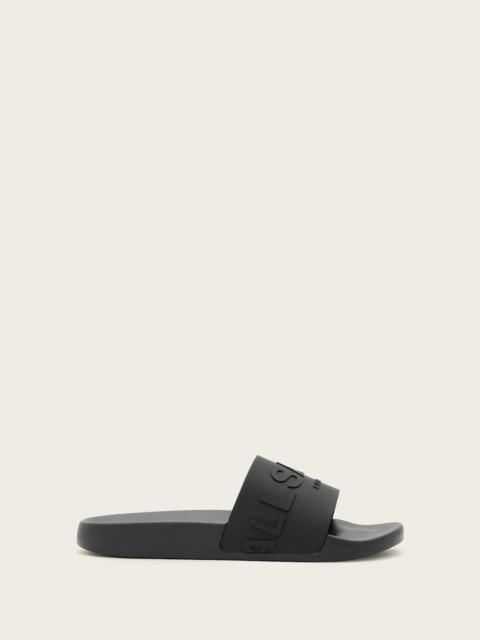 ALLSAINTS BIGGY SLIP ON LOGO SLIDERS