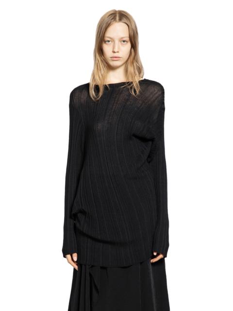 Yohji Yamamoto Yohji Yamamoto Woman Black T-shirts & Tank Tops