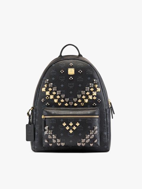 MCM Retro M Studs Stark Backpack in Visetos